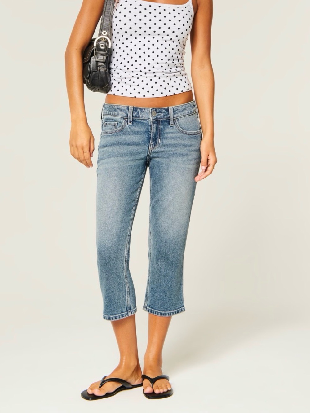 Hollister Light Blue Cropped Ankle Jeans